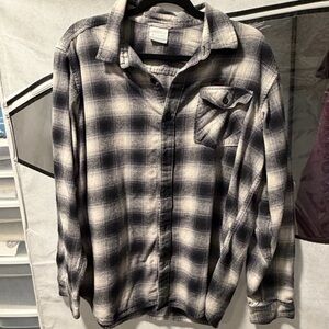 Columbia Men's Dark and Light Plaid Shirt